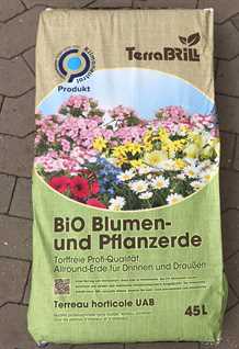 Økologisk muld til blomster/planter 45 liter
